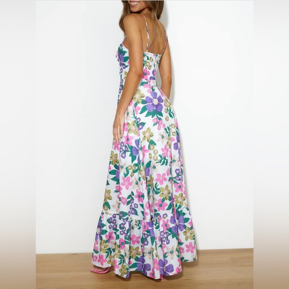 Hello Molly SUNSET WALK MAXI DRESS MULTI ,Size S - Picture 3 of 8